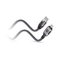 Techly ICOC U3C-RJ45-030 networking cable sudraba, melns 3 m Cat6 F/UTP (FTP)