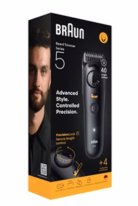 Braun BeardTrimmer 5 BT5520 beard trimmer Battery 40 2 cm Wet & Dry Black
