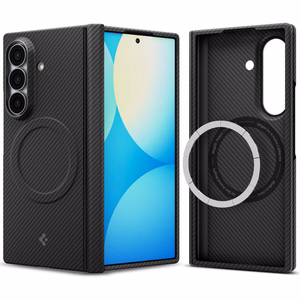 Spigen AirSkin Aramid MagFit MagSafe maciņš modelim Samsung Galaxy Z Fold 8 Ultra – melns