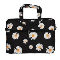 Wonder portatīvā datora soma 15–16 collas melna ar margrietiņām