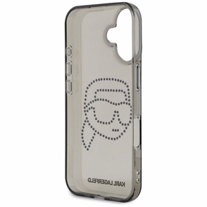 Karl Lagerfeld IML Rhinestones Karl Head apvalks iPhone 16 melns