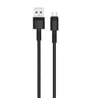 XO kabelis NB-Q166 USB - microUSB 1,0 m 5A melns