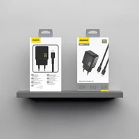 Dudao A26LEU PD 20W GaN USB-C Wall Lādētājs with USB-C to Lightning Kabelis - Melns