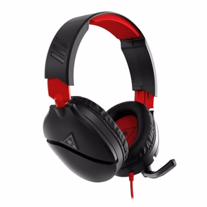 Sarkanas un melnas vadu austiņas ar mikrofonu Turtle Beach Recon 70N, 3,5 mm spraudnis