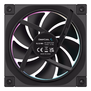 DeepCool FL12 datora korpusa ventilators 12 cm melns 1 gab.