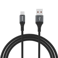 Dudao L3ST USB-A - USB-C 5A 1.2m pīts kabelis - melns