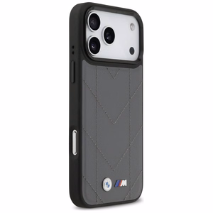 BMW M Quilted Logo MagSafe case for iPhone 17 Pro Max - graphite