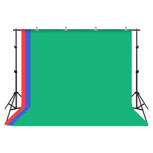Puluz 2x3m foto fona komplekts ar statīvu + foto foni 3 gab.