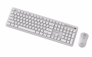 GEMBIRD KBS-WPS-01-W-CYRL bezvadu tastatura un pele, kirilica, balta