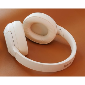 HOCO bezvadu austiņas bluetooth ANC W54 pienbalts