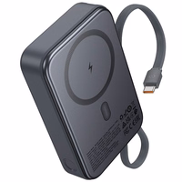 Ārējā baterija Power Bank Hoco Q44A 45W Magnetic 20000mAh melna