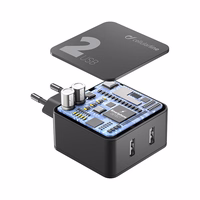 Cellularline Multipower 2 - 2x USB-A 12W + 12W mains lādētājs (melns)