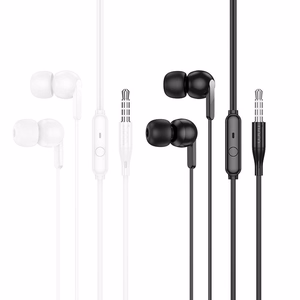 HOCO vadu austiņas Jack 3,5 mm ar mikrofonu M124 melnas