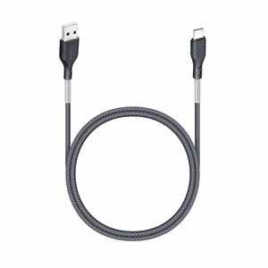 FORCELL F-ENERGY Carbon CB-02A kabelis USB A uz Type C QC4.0 5A 60W 1 m melns