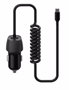 Automašīnas lādētājs Platinet (PLCRSM) ar MicroUSB kabeli (1xUSB 3.4A) melns