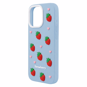 Strawberry case for iPhone 17 Pro / 18 Pro 6,3'' blue