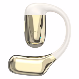 Dudao U4Pro Bluetooth Universal Over-Ear Headset for Both Ears Beige and Gold