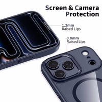 Tech-Protect MagMat MagSafe maciņš iPhone 17 Pro Max caurspīdīgs tumši zils