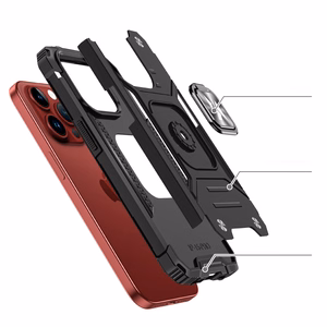 Wozinsky Ring Armor iPhone 15 Pro iPhone 15 Pro Ring Armor apvalks - zelta
