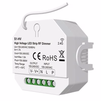 S1-HV Dimmer, 1 kanāls, 230V, 150-360W, spiedpoga