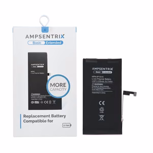AmpSentrix Basic baterija iPhone 15 Plus (liela ietilpība 4700 mAh)