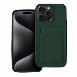 Case for iPhone 15 PRO MAX Card Case zielony