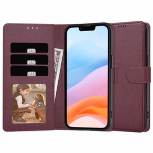 Чехол-кошелёк Fancy Samsung A125 A12 M127 M12 бордовый