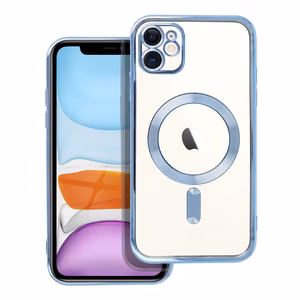 Чехол для iPhone 11 Electro Mag Cover совместимый с MagSafe синий