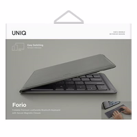 UNIQ Forio saliekamā klaviatūra Bluetooth zaļš/ķērpju zaļš