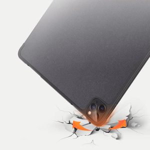 DUX DUCIS apvalks DOMO salokāms ar zīmuļa turētāju iPad Pro 11 (2018/2020/2021/2022) melns