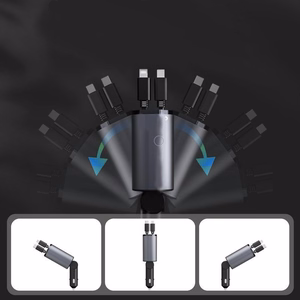 Auto lādētājs T-PHOX Flexit 4in1 86W, pelēks