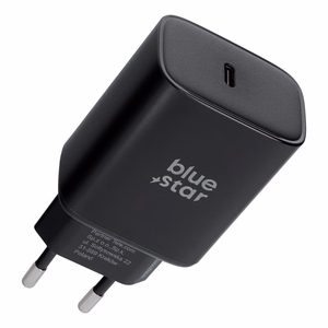 Blue Star USB-C lādētājs (iPhone 17 Pro / Pro Max) SFC 2.0 3A 60W, melns