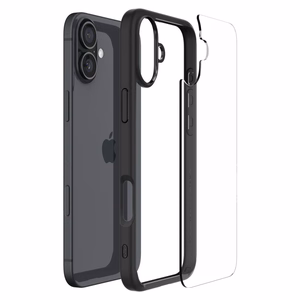 Spigen Ultra Hybrid apvalks iPhone 16 – matēta melna