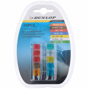 Dunlop automašīnas drošinātāji, 10 gab.
