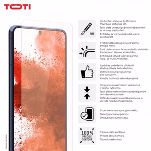 2D rūdīta stikla ekrāna aizsargs Samsung Galaxy A15/A15 5G, caurspīdīgs