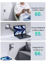 Joyroom JR-TCG15 mini 30W GaN USB-C sienas lādētājs – balts