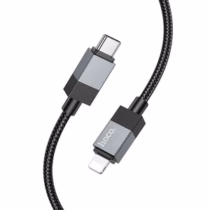 Кабель USB C – Lightning Hoco PD 27W 1 m X110 черный