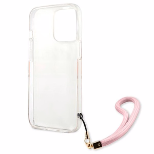 Guess GUHCP13LKCABPI iPhone 13 Pro / 13 6.1" розовый/розовый жёсткий чехол Camo Strap Collection