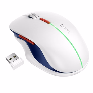Bezvadu pele Hoco GM40 RGB balts