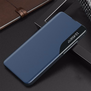 Viedtālruņa apvalks Samsung Galaxy A72 4G zils ar statīvu, Eco Leather View Case