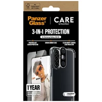 CARE by PanzerGlass Flagship 3in1 apvalks, stikls un lēcas aizsargs Samsung Galaxy A36 5G - caurspīdīgs