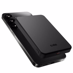 SBS Mag Power Qi2 5000 mAh внешний аккумулятор совместимый с MagSafe - Чёрный