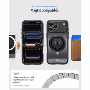 Spigen Ultra Hybrid MagSafe maciņš iPhone 17 Pro Max / 18 Pro Max, klasiski melns
