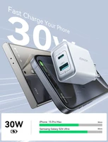 Joyroom JR-TCF15 tīkla lādētājs USB-C / USB-A 30W - balts