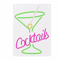 Neon PLEXI LED COCKTAILS rozā zaļš FPNE02X Forever Light