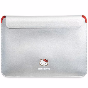 Hello Kitty PU Metal Logo apvalks 14" klēpjdatoram - sudraba