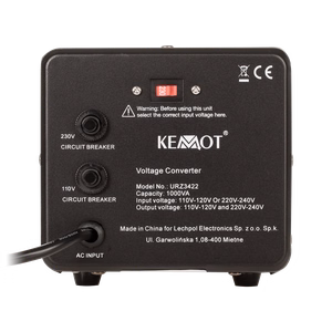 KEMOT sprieguma pārveidotājs, 800 W/1000 VA