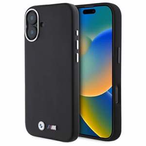 BMW M Gluds Pilnībā Ietverts Metāla MagSafe apvalks iPhone 16 - melns