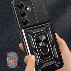 Tech-Protect Camshield Pro viedtālruņa apvalks Samsung Galaxy M35 5G - melns
