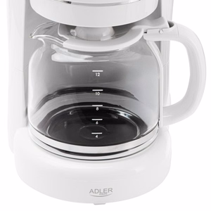 Adler AD 4383w pilienu kafijas automāts maltai kafijai, 1,5 l, balts